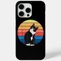 Tuxedo Chat Cadeau Couleurs rétro pour Amoureux de