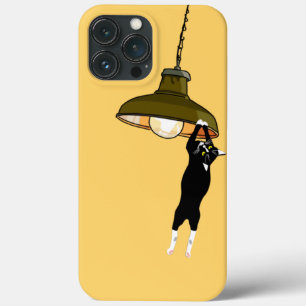 Case-Mate iPhone Case Tuxedo Chat suspendu sur la lampe