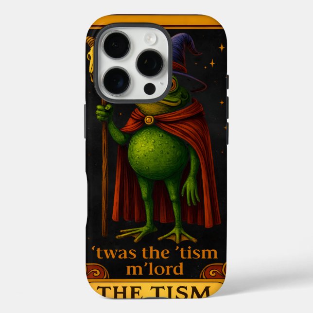 Coques Case-Mate iPhone T'was The 'Tism M'Lord Frog Meme Autism Awareness (Verso)