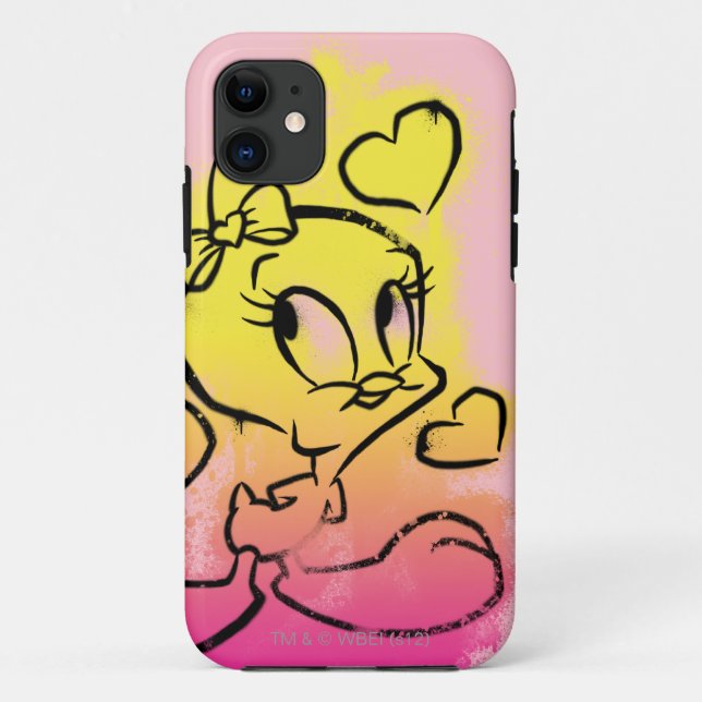 Coques Case-Mate iPhone TWEETY™ Avec Coeurs (Dos)
