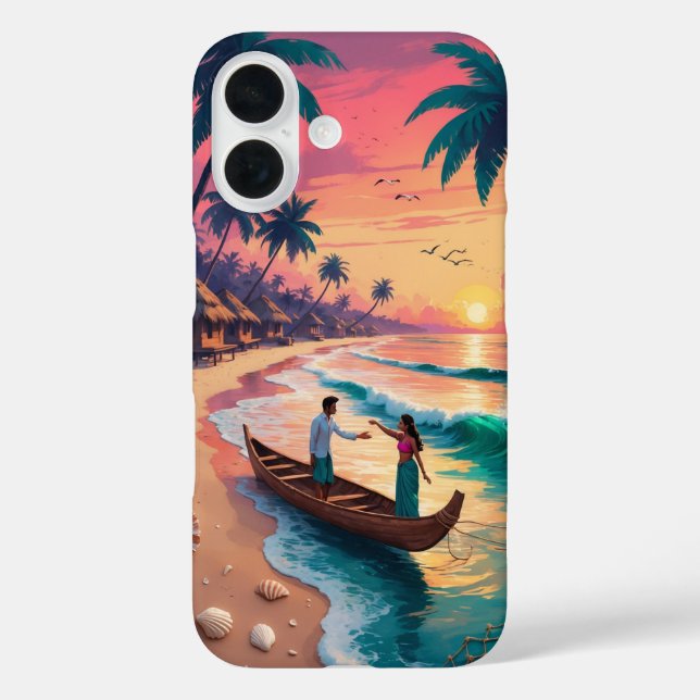 Coques Case-Mate iPhone Twilight Parting - Art côtier inspiré par Sangam (Verso)