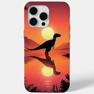 Coque Case-Mate iPhone Twilight Roar - Dinosaur Silhouette au bord du lac