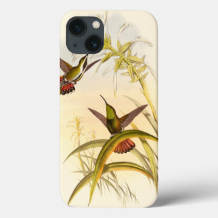 Coque Case-Mate iPhone Two Colorful Hummingbirds Aiming for Same Flower