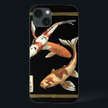 Etui iPhone Case-Mate Two Japanese Koi Goldfish on Black Background<br><div class="desc">This image represents two bright colorful orange Koi Goldfish on stylish black background. This contemporary fine art print of a traditional Japanese and oriental inspired details will add character to any Zazzle product.</div>