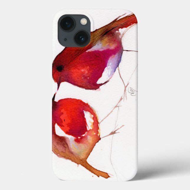Coques Case-Mate iPhone Two Little Ink Birds 2014 (Verso)