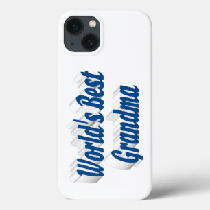 Case-Mate iPhone Case Typographie bleu mer grand-mère