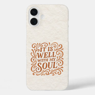 Coque Pour iPhone 16 Plus Typographie C'est Bien Pour Mon Âme