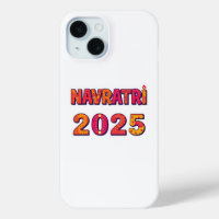 Typographie colorée du festival "NAVRATRI 2025"