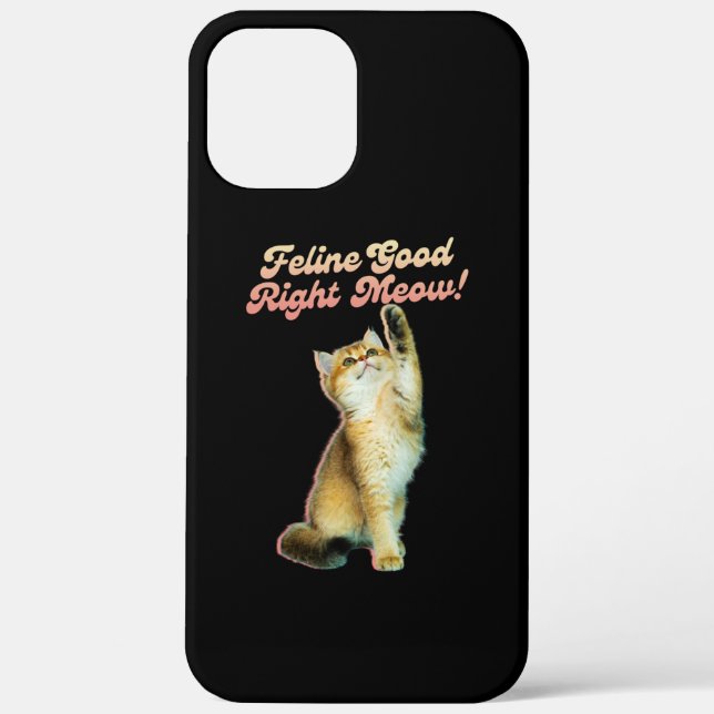 Coques Case-Mate iPhone Typographie de chat drôle mignonne avec Kitten jou (Verso)