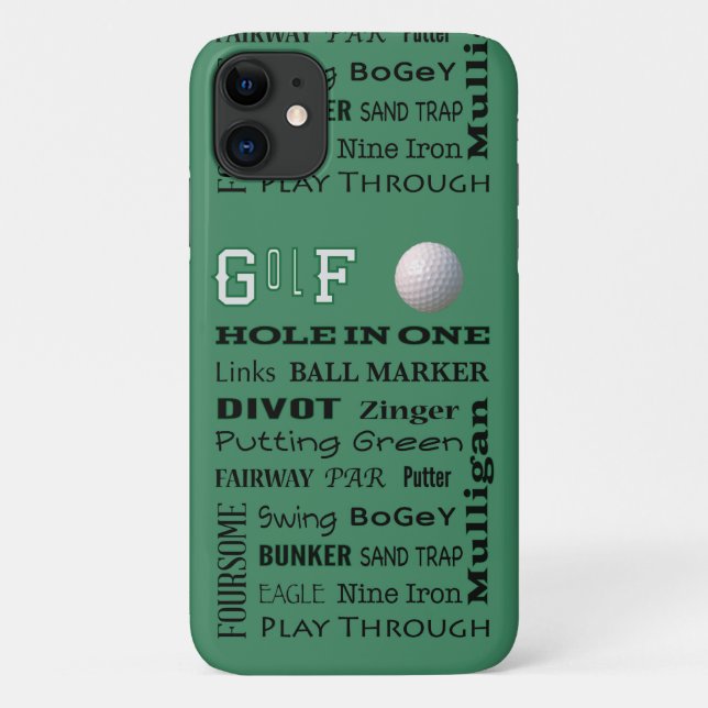 Coques Case-Mate iPhone Typographie du GOLF (Dos)