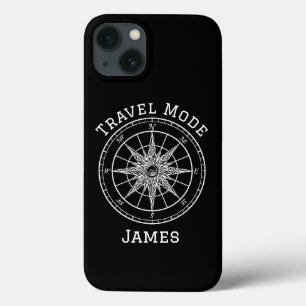 Case-Mate iPhone Case Typographie du mode Voyage, Boussole Vintage, Mini