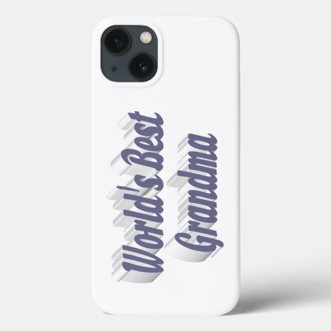 Coques Case-Mate iPhone Typographie grand-mère grise  (Verso)