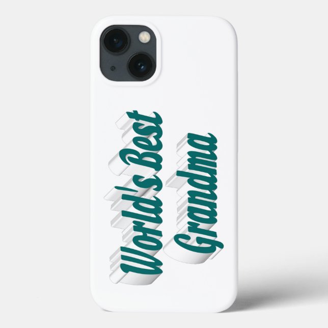 Coques Case-Mate iPhone Typographie grand-mère verte  (Verso)