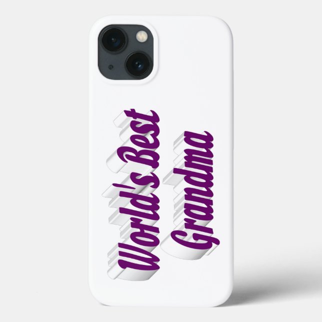 Coques Case-Mate iPhone Typographie grand-mère violet  (Verso)