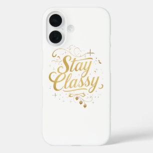 Coque Pour iPhone 16 Typographie Inspirationnelle sophistiquée et chic