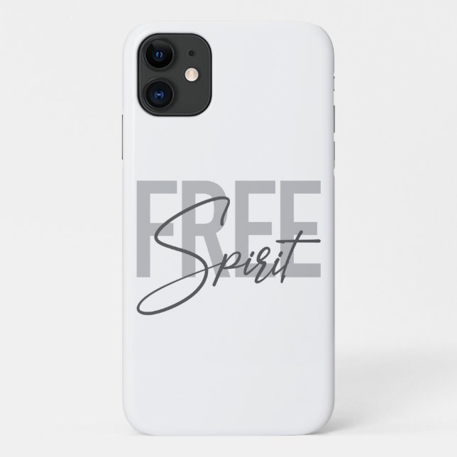 Coques Case-Mate iPhone Typographie moderne, simple, cool de Free Spirit (Dos)