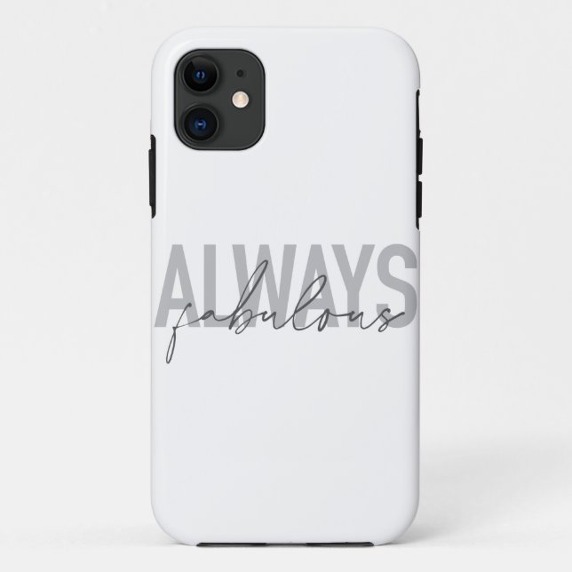 Coques Case-Mate iPhone Typographie moderne, simple, tendance Toujours Fab (Dos)