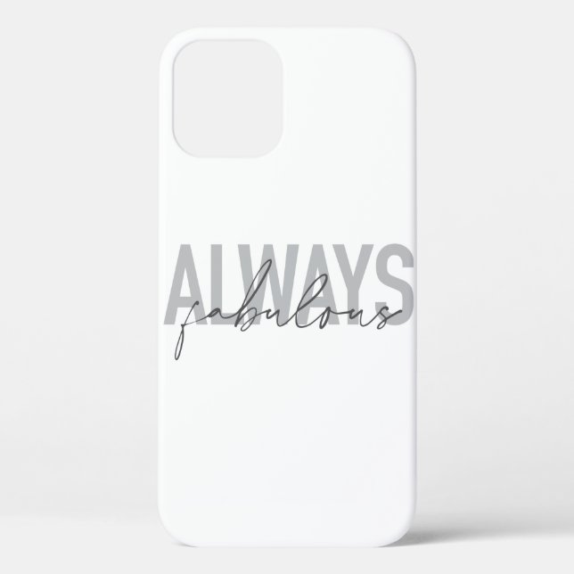 Coques Case-Mate iPhone Typographie moderne, simple, tendance Toujours Fab (Verso)