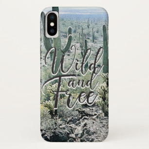Coques Pour iPhone Typographie vintage libre sauvage de désert de