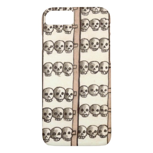 Coques Case-Mate iPhone Tzompantli Crâne Aztec (Dos)