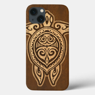 Etui iPhone Case-Mate Uhane Honu Faux Wood Hawaiian Turtle iPad Air Case