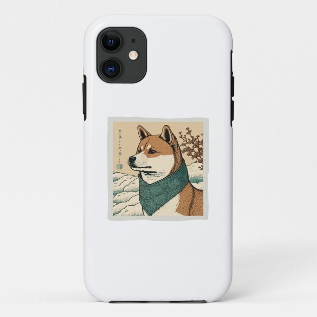 COQUES Case-Mate iPhone UKIYOE JAPONAIS : SHIBA INU (Dos)