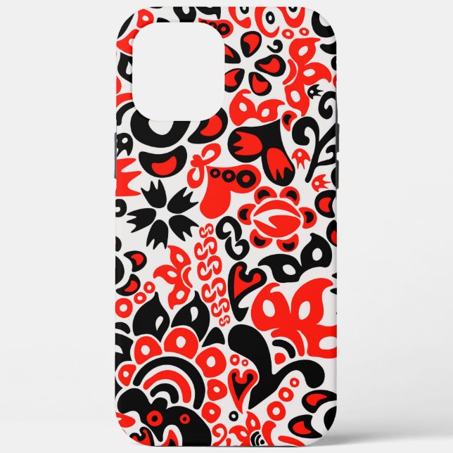 Coques Case-Mate iPhone Ukrainian ethnic folk art floral pattern absrtact  (Verso)