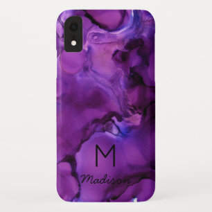 Case-Mate iPhone Case Ultra Violet Violet Encre d'alcool Texogramme