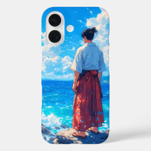 Coque Pour iPhone 16 Umibe no Seijaku – Sérénité du bord de mer