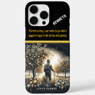 Coque iPhone 16 Pro Max Un agriculteur de pomme qui s'occupe de son verger