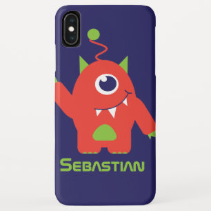Etui iPhone Case-Mate Un alien observé badine le bleu orange nommé fai