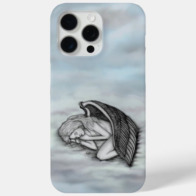 Coques Case-Mate iPhone Un ange endormi sur les nuages du ciel (Verso)