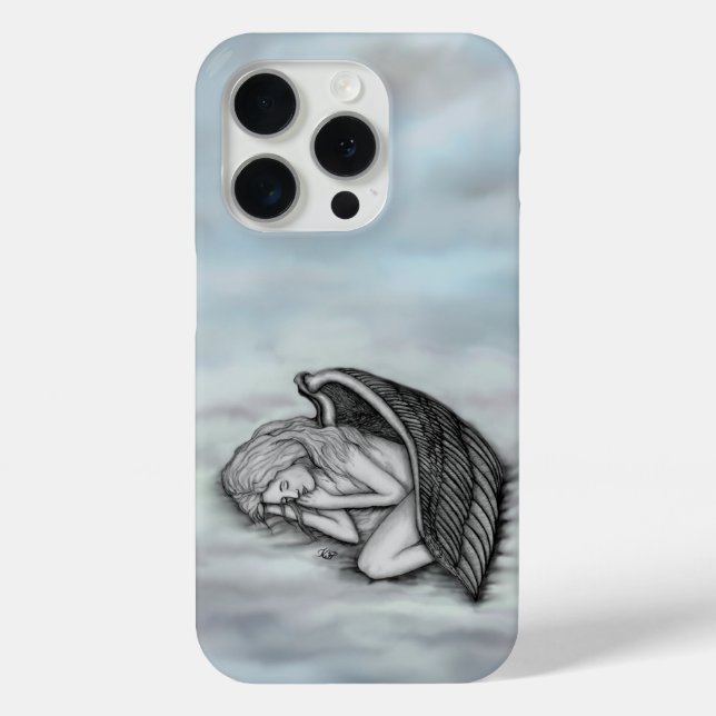 Coques Case-Mate iPhone Un ange endormi sur les nuages du ciel (Verso)