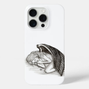 Coque Case-Mate iPhone Un Angel endormi, design noir et blanc