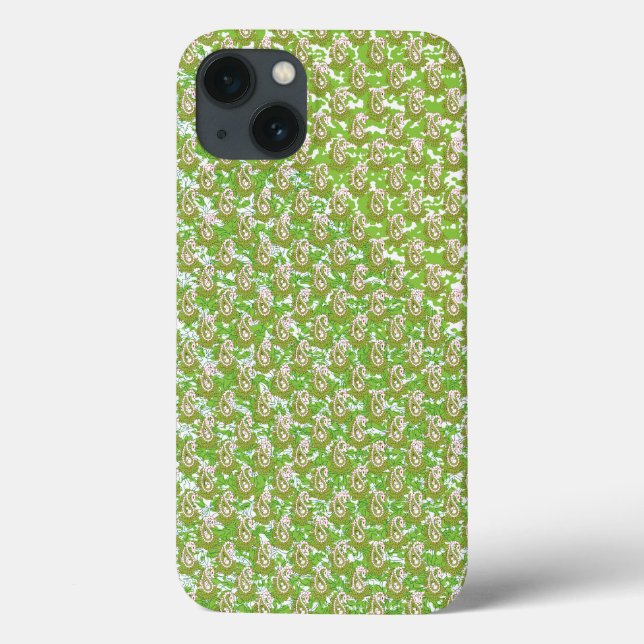 Coques Case-Mate iPhone un arrière - plan blanc avec des points marron (Verso)