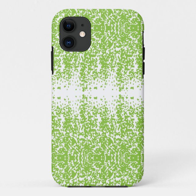 Coques Case-Mate iPhone un arrière - plan vert et blanc avec des petits po (Dos)