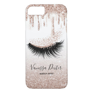 Case-Mate iPhone Case Un artiste de maquillage lance des gouttes d'or Ro