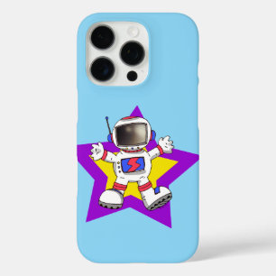 Coque iPhone 16 Pro Un astronaute de dessin animé en Star Design