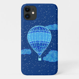 Case-Mate iPhone Case Un ballon à air chaud contre le ciel nocturne en b