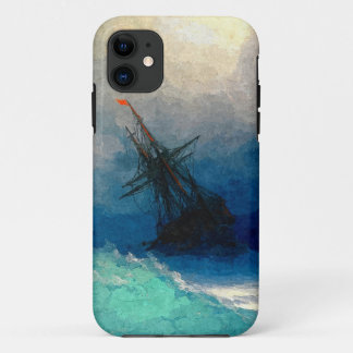 Coques Pour iPhone Un bateau de navigation dans une tempête
