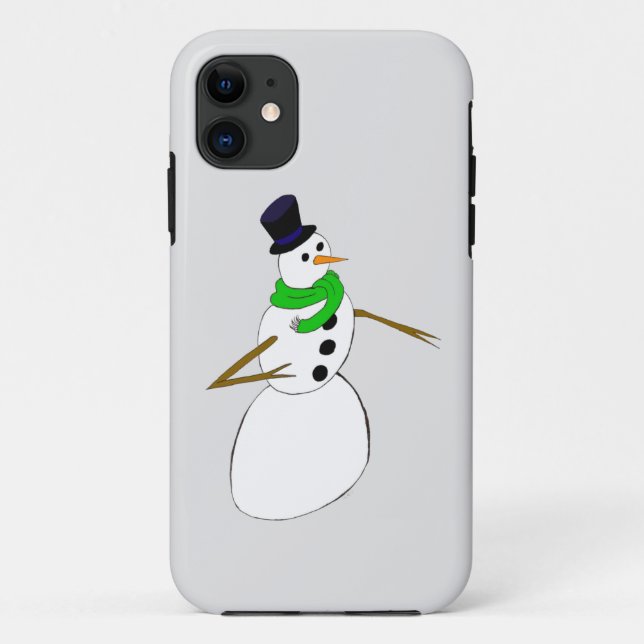 Coques Case-Mate iPhone un bonhomme de neige   (Dos)