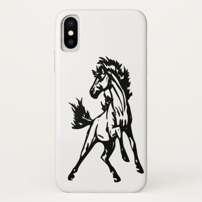Coques Case-Mate iPhone Un cheval sautant fringant dans la nature (Dos)