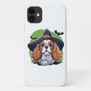 Case-Mate iPhone Case Un chien portant un chapeau de sorcière avec des c