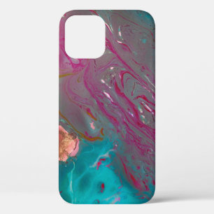 Case-Mate iPhone Case Un closep de couleur huile abstraite peint ondulé