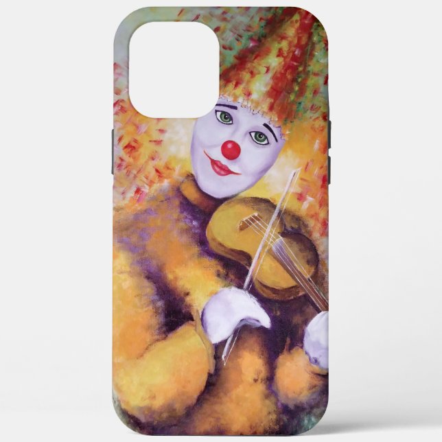 Coques Case-Mate iPhone Un clown doux jouant du violon (Verso)