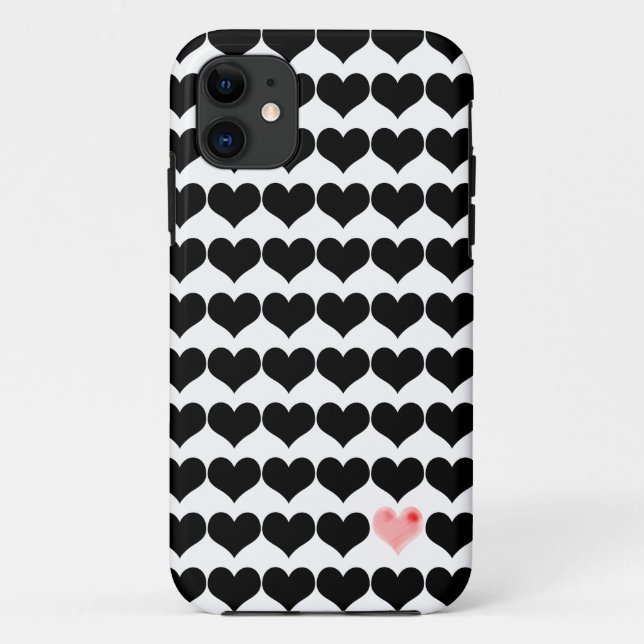 Coques Case-Mate iPhone Un coeur rose (Dos)
