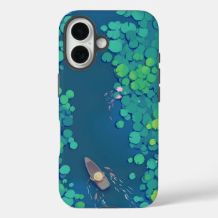 Coque Pour iPhone 16 Un coin de l'étang Lotus