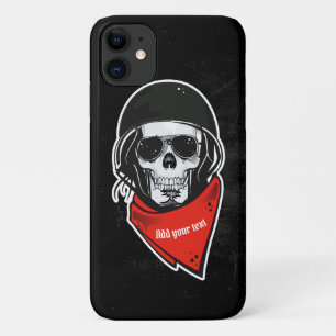 Case-Mate iPhone Case Un crâne de motards cool amusant portant casque, l