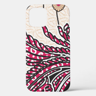 Case-Mate iPhone Case Un design cachemire décoratif avec rouge vif et ép