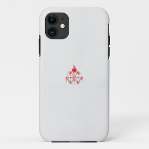 Case-Mate iPhone Case un design de fleur rouge sur un arrière - plan bla